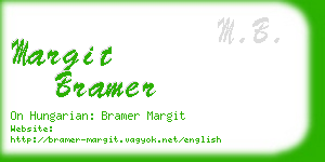 margit bramer business card